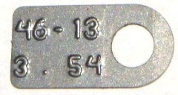 Show details for 3.54 Rear-Axle Gear Ratio Tag fits 9 3/4 Dana 60 Mopar Picture of 3.54 Rear-Axle Gear Ratio Tag fits 9 3/4 Dana 60 Mopar