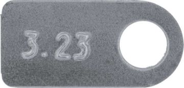 Show details for 8-3/4 Axle Tag 3.23 Gear Ratio Mopar Picture of 8-3/4 Axle Tag 3.23 Gear Ratio Mopar