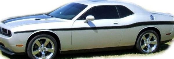 Picture of 2009 2010 2011 2012 2013 2014 Dodge Challenger Mid Body Side Stripes