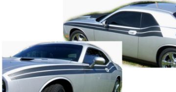 Show details for 2009 2010 2011 2012 2013 2014 Dodge Challenger R/T Style Side Stripes Picture of 2009 2010 2011 2012 2013 2014 Dodge Challenger R/T Style Side Stripes