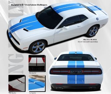 Show details for 2015 Dodge Challenger '15 Challenge Wing Rally Stripes Kit Picture of 2015 Dodge Challenger '15 Challenge Wing Rally Stripes Kit