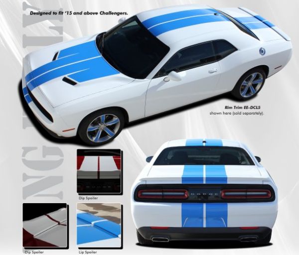 Picture of 2015 Dodge Challenger '15 Challenge Wing Rally Stripes Kit