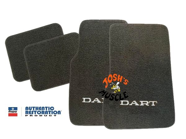 Picture of 1967-1976 Dodge Dart 4 piece Floor Mats with Logos