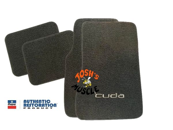 Picture of 1970-1974 Plymouth Cuda 4 piece Floor Mats with Logos