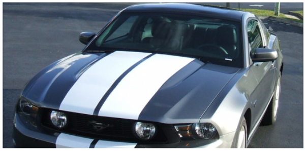 Picture of 2010-12 Mustang Lemans Racing Stripes -Tapered - Hardtop - No Wing - No Scoop