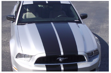Show details for 2013-14 Mustang - Tapered Lemans Racing Stripes - Glass Roof - No Wing Picture of 2013-14 Mustang - Tapered Lemans Racing Stripes - Glass Roof - No Wing