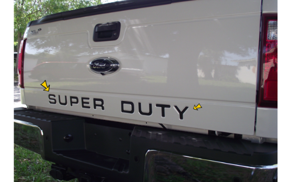 Picture of 2008-15 Ford SUPER DUTY Embossed Tailgate Letters