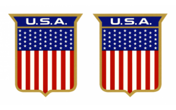 Show details for 1972 Ford Maverick or Pinto USA Body Shield Decal Set Picture of 1972 Ford Maverick or Pinto USA Body Shield Decal Set