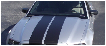 Show details for 2013-14 Mustang - 10" Straight Lemans Stripes - Convertible - High or No Wing Picture of 2013-14 Mustang - 10" Straight Lemans Stripes - Convertible - High or No Wing