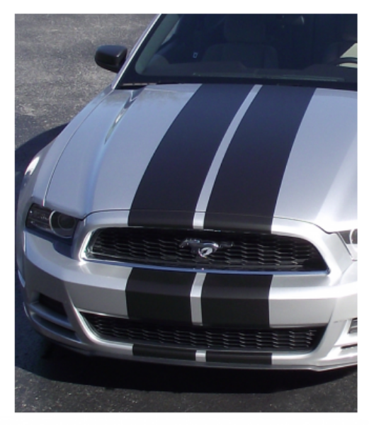 Picture of 2013-14 Mustang - 10" Straight Lemans Stripes - Hardtop - High or No Wing