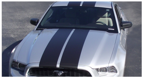 Picture of 2013-14 Mustang - 10" Straight Lemans Stripes - Hardtop - Low Wing