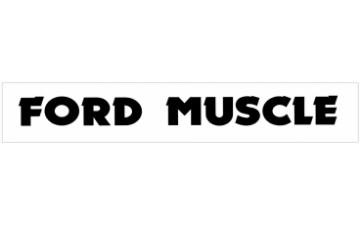 Show details for Ford Muscle Windshield Decal Picture of Ford Muscle Windshield Decal
