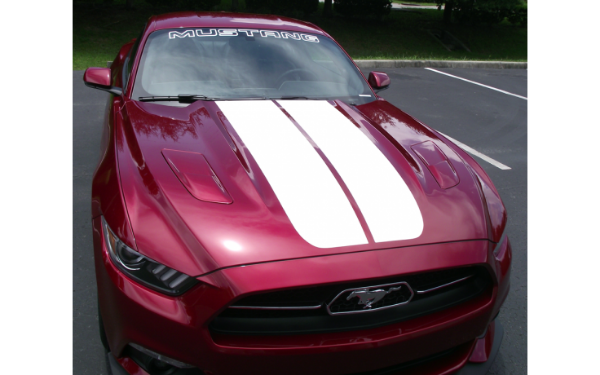 Picture of 2015 Mustang - Dual Hood Stripes Solid Style