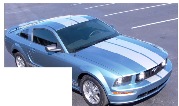 Show details for 2005-09 Mustang Lemans Racing Stripes - High or No Wing - Convertible Picture of 2005-09 Mustang Lemans Racing Stripes - High or No Wing - Convertible