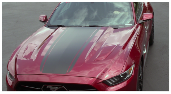 Picture of 2015 Mustang - Triple Over the Car Stripes - Coupe - No Antenna