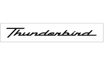 Show details for Ford Thunderbird Windshield Decal - 2.9" x 28" Picture of Ford Thunderbird Windshield Decal - 2.9" x 28"