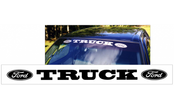 Picture of Ford Truck with Ovals Windshield Decal