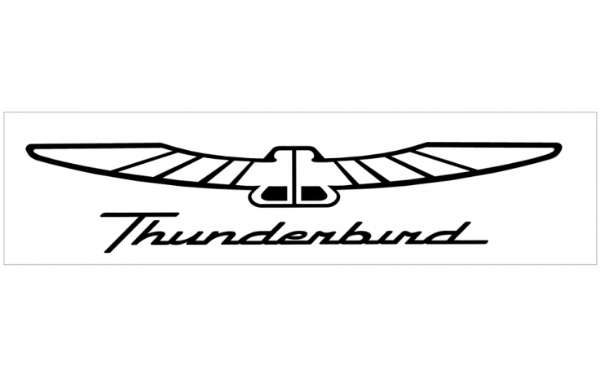 Picture of Ford Thunderbird Name and Bird Decal - 2.75" x 14"