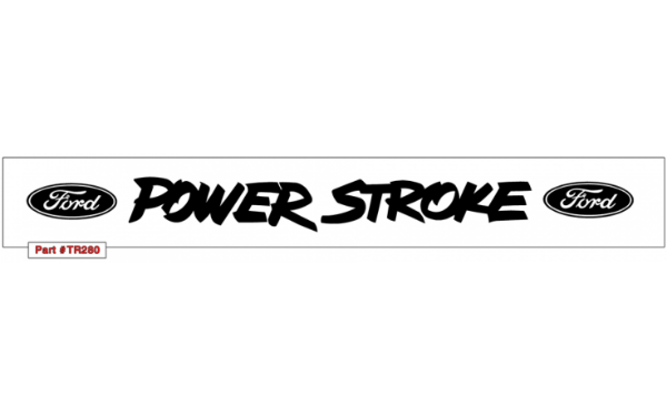 Picture of Ford Power Stroke Windshield Decal with Ovals