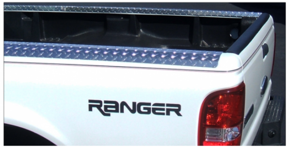 Picture of Ford Ranger Bed Name - Ranger Decal Set - No Stripe