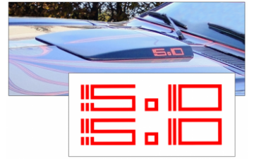 Show details for 1978 King Cobra 5.0 Hood Scoop Decal Set Picture of 1978 King Cobra 5.0 Hood Scoop Decal Set