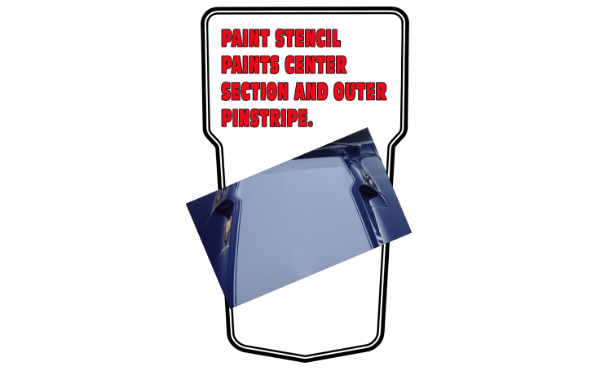 Picture of 1971 Ford Maverick Grabber Snorkel Hood Paint Stencil