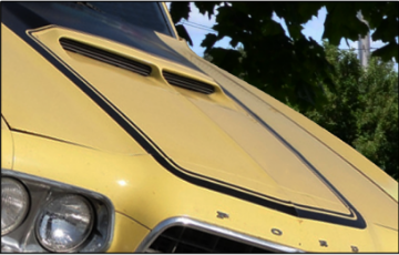 Show details for 1972 Ford Ranchero GT Hood Nose Stripe Picture of 1972 Ford Ranchero GT Hood Nose Stripe