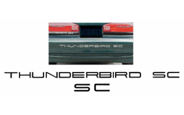 Show details for 1989-95 Ford Thunderbird Embossed Bumper Letters Picture of 1989-95 Ford Thunderbird Embossed Bumper Letters