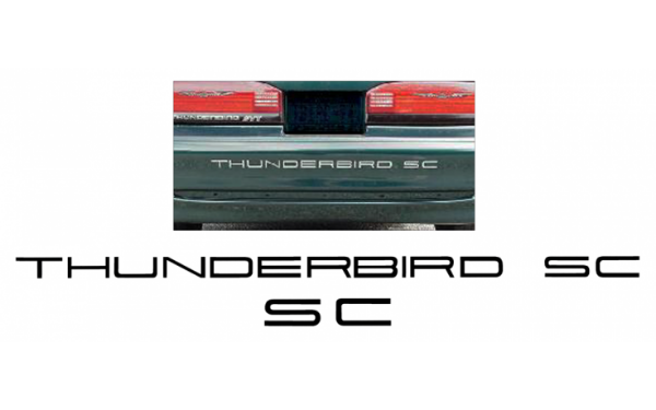 Picture of 1989-95 Ford Thunderbird Embossed Bumper Letters