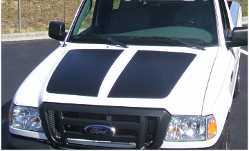 Show details for 2004-11 Ford Ranger Dual Hood Stripes Picture of 2004-11 Ford Ranger Dual Hood Stripes