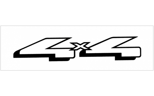 Picture of Ford Truck 4x4 Decal - 2.5" x 12"