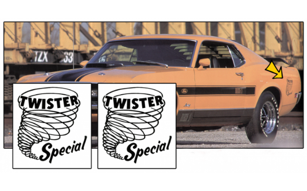 Picture of 1970 Mach 1 Mustang - Twister Special Quarter Decal Set