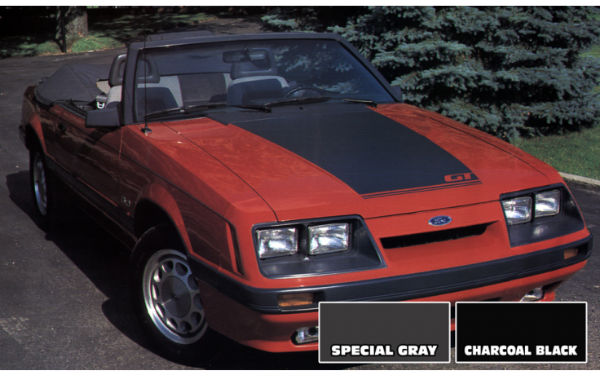 Picture of 1985-86 Mustang GT Hood Blackout Decal