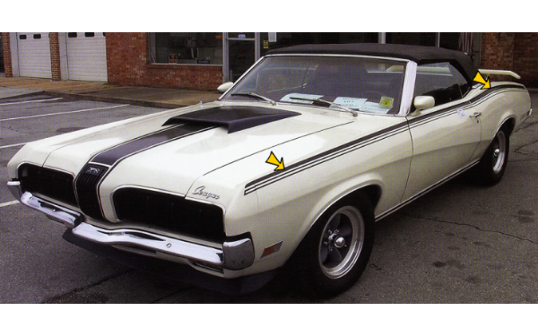 Picture of 1970 Mercury Cougar Eliminator Side Stripe Kit