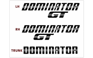 Show details for *1983 Mustang Dominator GT Decal Set Picture of *1983 Mustang Dominator GT Decal Set