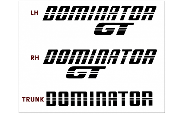 Picture of *1983 Mustang Dominator GT Decal Set