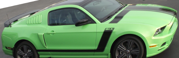 Picture of 2013-14 Mustang Kicker Hood and Side Stripe Kit - Six Name