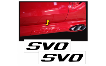 Show details for 1998 Cobra SVO Side Exhaust Letter Inserts Picture of 1998 Cobra SVO Side Exhaust Letter Inserts