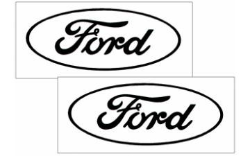Show details for Ford Oval Logo Decal Set - Open Style - 5" Tall Picture of Ford Oval Logo Decal Set - Open Style - 5" Tall