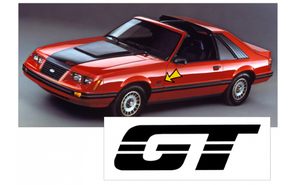 Picture of 1983-86 Mustang GT Fender / Trunk Decal