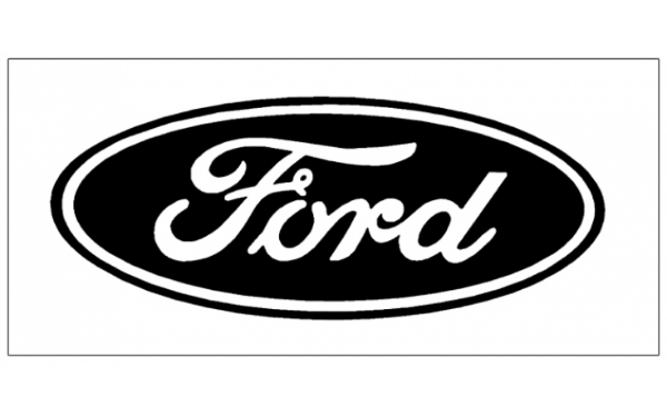 Picture of Ford Oval Logo Decal - Solid Style - 8" Tall