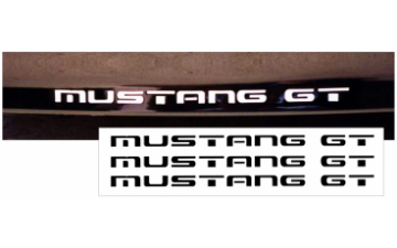 Show details for 1987-1993 Mustang Embossed Bumper Letters - GT or LX Models Picture of 1987-1993 Mustang Embossed Bumper Letters - GT or LX Models