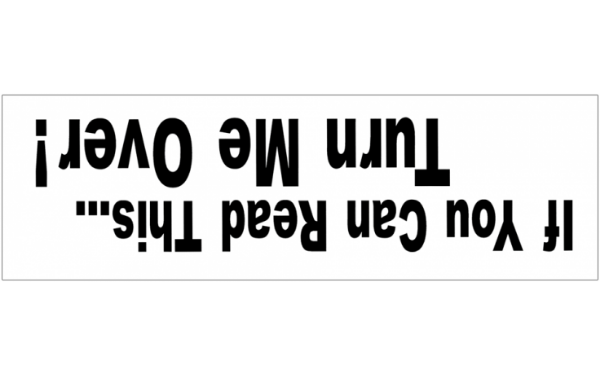 Picture of Ford Jeep Dodge - If You Can Read This... Turn Me Over! - 4" x 16"