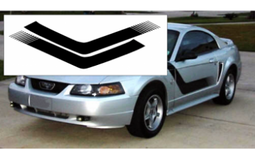 Show details for 1999-04 Mustang Boss Side Stripe L Stripes - No Name Cutout Picture of 1999-04 Mustang Boss Side Stripe L Stripes - No Name Cutout