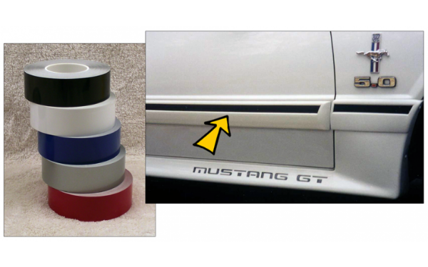 Picture of *1987-93 Mustang GT 1" Body Molding Stripe