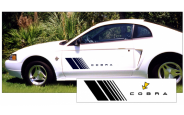 Show details for Mustang Fader Decal Set - Cobra Name Picture of Mustang Fader Decal Set - Cobra Name