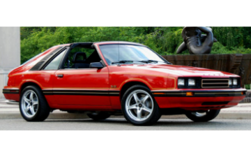 Show details for 1983 Mercury Capri Crimson Cat Stripe Kit Picture of 1983 Mercury Capri Crimson Cat Stripe Kit