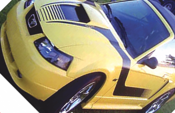 Show details for 1999-04 Mustang Boss Hood Decal and Side Stripes - No Name Picture of 1999-04 Mustang Boss Hood Decal and Side Stripes - No Name