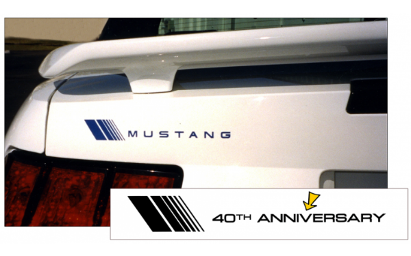 Picture of 2004 Mustang Fader Trunk Decal - 40TH Anniversary