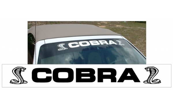 Picture of Cobra Windshield Decal with Snakes - 4" x 36"